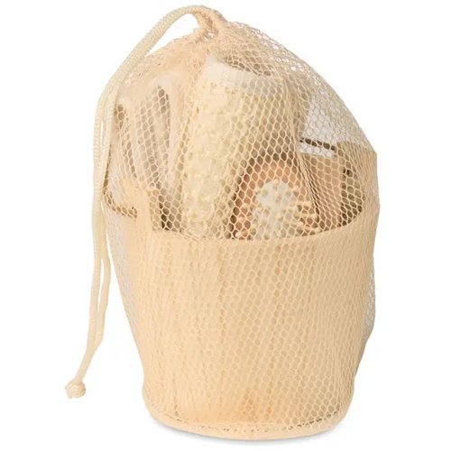 Badcadeauset in houten emmer Selfcare hout