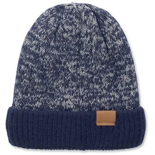 Gebreide muts met boord Puntos blauw