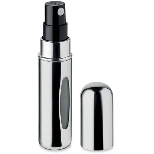 Navulbaar verstuiverflesje 5ml Spray glanzend zilver