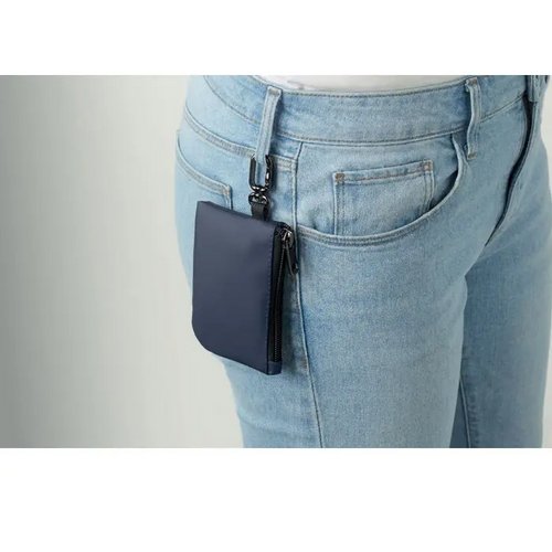 Pu sleuteletui met karabijn Guardo marineblauw