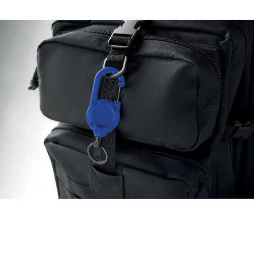 Uittrekbare badgehouder in abs Stiba royal blauw