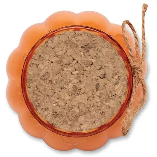 Vanille plantaardige waskaars Pumkin oranje
