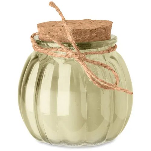 Vanille plantaardige waskaars Pumkin beige