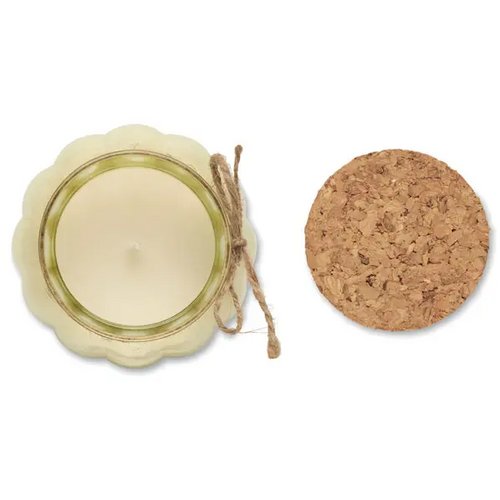 Vanille plantaardige waskaars Pumkin beige