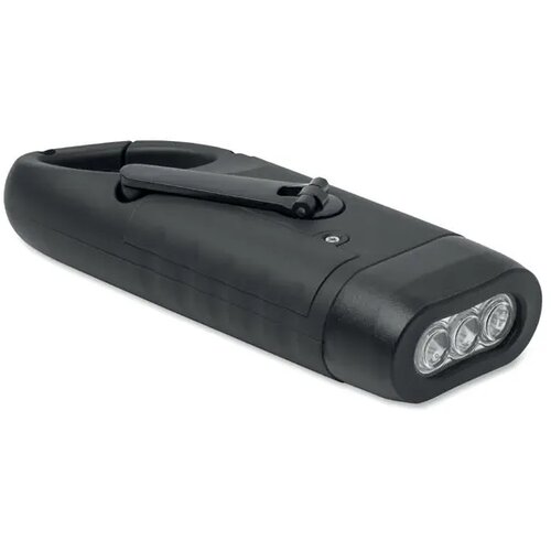 Zonnezaklamp met dynamo Cranch zwart