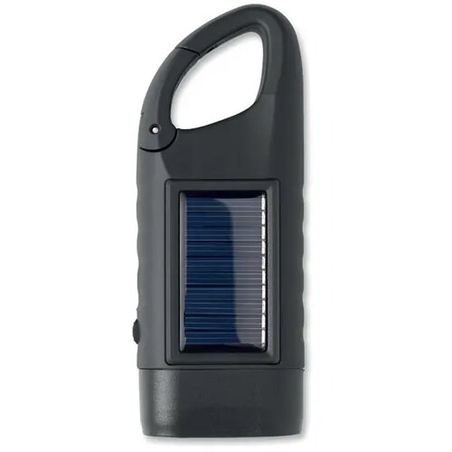 Zonnezaklamp met dynamo Cranch zwart