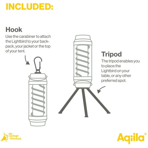 Aqiila Lightbird G1 Camping lamp en Zaklamp zwart