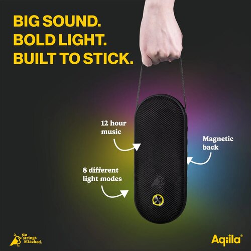 Aqiila Soundbird CM Bluetooth Speaker 30W met RGB-verlichting zwart