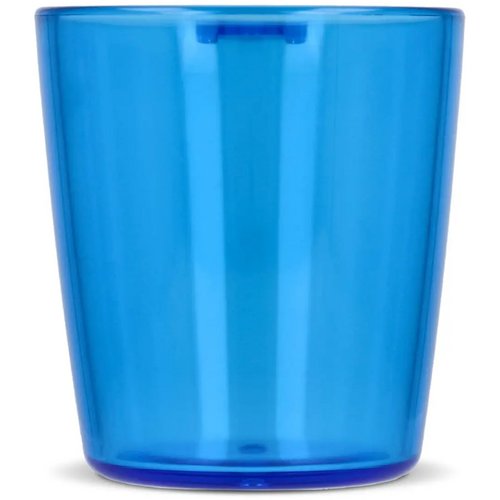 Festival shotglaasje with lanyard transparant / blauw