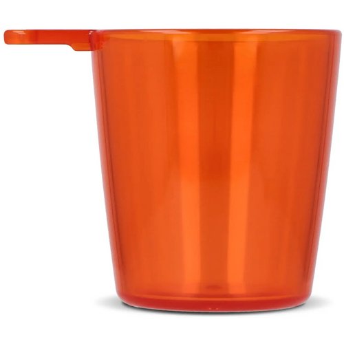 Festival shotglaasje with lanyard transparant / oranje