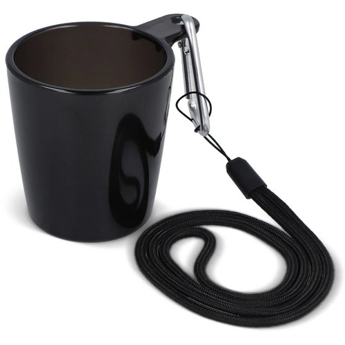 Festival shotglaasje with lanyard transparant / zwart