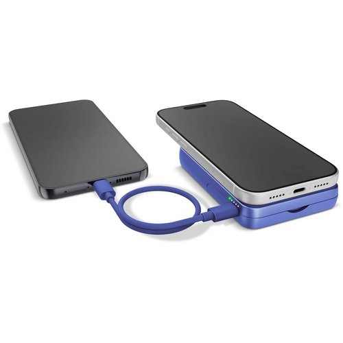 Fresh 'n Rebel Draadloze Powerbank 10000mAh Geschikt voor MagSafe blauw