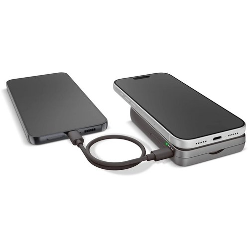 Fresh 'n Rebel Draadloze Powerbank 10000mAh Geschikt voor MagSafe donker grijs