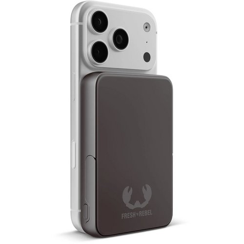 Fresh 'n Rebel Draadloze Powerbank 10000mAh Geschikt voor MagSafe donker grijs
