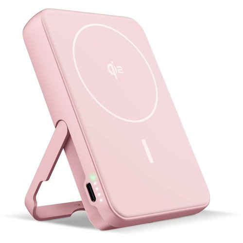 Fresh 'n Rebel Draadloze Powerbank 10000mAh Geschikt voor MagSafe roze
