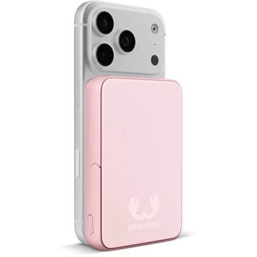 Fresh 'n Rebel Draadloze Powerbank 10000mAh Geschikt voor MagSafe roze