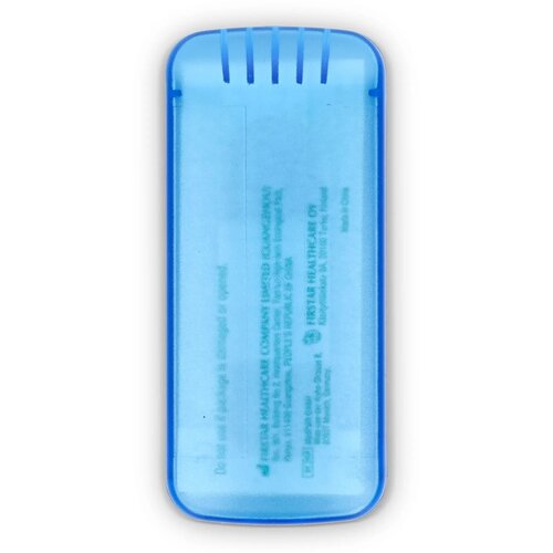 Pleistersdoosje met 5 PE-pleisters Blauw
