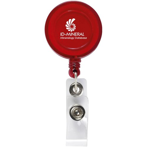 Badgeclip Badgehouder Transparant Rood