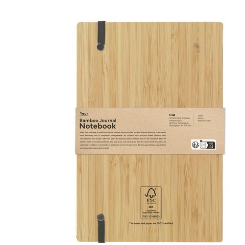 Bamboo Journal Naked Spine Notebook A5