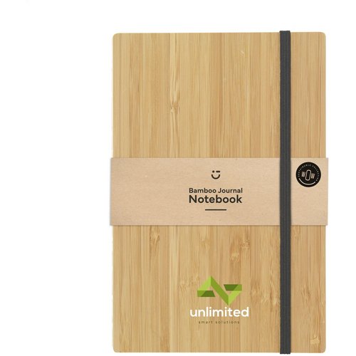 Bamboo Journal Naked Spine Notebook A5 Naturel