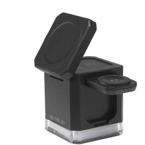 Cube Magsafe 3-In-1 Rcs Recycled Abs Charging Stand Zwart