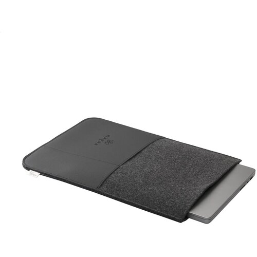 Recycled Felt & Apple Leather Laptop Sleeve 16"